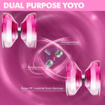 WATIEBOO P02 Responsive yoyo, Suitable for yo-yo Beginners, German Bayer PC yo yo, shatterproof and Anti-Fall, Free Professional yoyo Rope