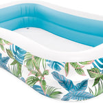 INTEX 58484EP Swim Center Inflatable Family Pool: 277 Gallon Capacity – 120" x 72" x 22" – Blue