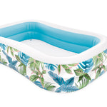INTEX 58484EP Swim Center Inflatable Family Pool: 277 Gallon Capacity – 120" x 72" x 22" – Blue