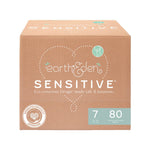 Earth & Eden Sensitive Baby Diapers, Size 7 (80 Count) - Eco-Conscious & Hypoallergenic Diapers - No Harsh Chemicals - Comfortable and Gentle on Skin - Dermatologically Approved