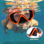 Water Space 2 Packs Swim Goggles Swimming Goggles for Kids 4-7 6-14 8-12, Youth Girls Boys Mirrored Goggles Anti-fog Waterproof Panoramic View Anti-fog Clear Wide Vision UV Protection Toddler goggles