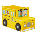 Delta Children CoComelon School Bus Toy Box - Greenguard Gold Certified