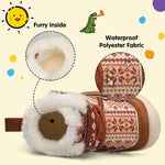 Centipede Demon Toddler Boots Boys Girls Winter Boots Waterproof Fleece Kids Baby Snow Boots Faux Fur Booties Warm Walking Shoes for Indoor Outdoor 6 Toddler