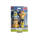 TOMY Toomies Bluey Bath Toy Squirters - Includes Bandit, Chilli, Bingo, and Bluey Figures – Toddler Water Toys for Pool or Bathtub Play - Toddler Toys Ages 18 Months and Up