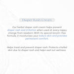 Gew’n Kirish Diaper Rash Cream with Lavender & Grape Seed Extract – Zinc Oxide Protection – 100% Natural & Hypoallergenic – Soothes & Heals Sensitive Baby Skin – 1.7oz - 50 ml