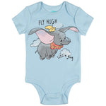 Disney Classics Dumbo Pinocchio Baloo Newborn Baby Boys 5 Pack Bodysuits Multicolor 0-3 Months