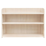 Babyletto Melo Montessori 3 Shelf Bookcase, GREENGUARD Gold Wood Bookshelf - Easy Assembly Book Case w/Wide Storage Shelves, Modern Wooden Book Shelf for Living Room, Bedroom, Office, Washed Natural
