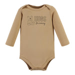 Hudson Baby Unisex Baby Cotton Long-Sleeve Bodysuits, Teddy Bears 5-Pack, 3-6 Months