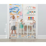 Regalo 56-Inch Extra Wide Baby Gate for Doorways, Hallways & Bottom of Stairs, Pressure Mount for Babies, Toddlers & Pets, Tested & Safe, American Designed, White