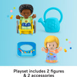 Fisher-Price Little People Toddler Playset Play for All School with 2 Figures & 2 Accessories for Preschool Pretend Play Ages 1+ Years