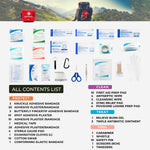 Benelinemed Mini First Aid Kit - 137 Piece Small Emergency Medical Kit for Home, Car, Travel, Camping & Outdoor Activities FSA/HSA (Red)