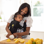 LÍLLÉbaby Complete Airflow Deluxe Ergonomic 6-in-1 Baby Carrier Infant to Toddler with Lumbar Support (7-45 Pounds), 360 Degree Baby Wearing, Inward and Outward Facing (Shibori/Black)