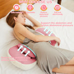 Trankerloop Pregnancy Pillow for Sleeping, Faux Fur Luxury Maternity Pillow, Support for Back, Legs, Belly, HIPS,Pink