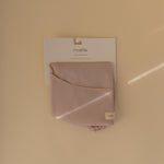 mushie Long Sleeve Baby Bib | Mess Free & Waterproof Fabric for Toddlers | Adjustable Fit for Ages 6-24 Months (Blush)