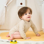 pureborn Baby Boys Girls Bodysuits Turtle Neck Long Sleeve Soft Cotton Romper One-piece 18-24 Months Beige