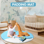 CebollaJojo Baby Play Gym Mat, Tummy Time Mat with 6 Detachable Toys，Washable Baby Activity Play Mat for Hearing,Visual, Sensory, Motor Development, Easy to Install & Clean, Baby Essentials Gift