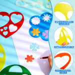 16 Pieces Stencils for Kids Geometric Shapes Children Simple Painting Stencils Colorful Drawing Templates Art Painting for Toddlers Preschooler DIY Craft(5.9 x 5.9 Inches,Elegant Style)