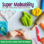 Hygloss Play Modeling Dough - 1lb. - Easter Basket Stuffer - Unscented Dough - Safe & Non-Toxic for Kids Arts & Crafts - Party Favors - Classroom Supplies, White