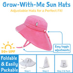 JAN & JUL Boys' Quick Dry Sun-Hat with Neck Flap for Swimming, Beach Hat for Toddlers and Kids (Manta Ray, L: 2-5 Years)