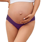 Molasus Cotton Crossover Maternity Underwear Under Bump Pregnancy Bikinis Panties Pack of 6,Multicolor,Medium