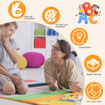 2 Pack Wooden Puzzles, Toddlers Alphabet Number Puzzles, ABC Learning Toys for Kids Ages 3-5, Preschool Learning Activities Gift Set for Boys & Girls