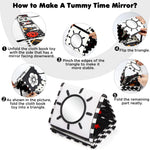 URMYWO Black and White Baby Toys, Tummy Time High Contrast Newborn Toys 0-3 Months, Soft Baby Book, Visual Stimulation Montessori Sensory Infant Toys 0-6-12 Months, Shower Gift, Stocking Stuffers