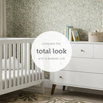 dadada Austin 5-Drawer Dresser for Nursery and Bedroom - Modern Design, Large Storage, Baby-Safe Finish, Soft Close Drawers, Anti-Tip Safety, Solid Wood Feet, Durable Construction (White+Walnut)