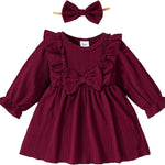 Mioglrie Baby Girl Dress Toddler Girls' Dresses 3 6 9 12 18 24 Months 2t 3t Girls Clothes Fall Winter Outfits