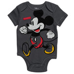 Disney Mickey Mouse Newborn Baby Boys 5 Pack Bodysuits 3-6 Months