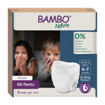 Bambo Nature Premium Dreamy Night Pants, Pull Up Pants, Eco-Labeled Night Time Diapers, Secure, Comfortable, Skin Friendly : Children Aged 4-7 Years, 60 Count