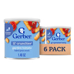 Gerber Snacks for Baby Lil Crunchies, Mild Cheddar, 1.48 Ounce (Pack of 6)
