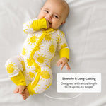 Little Sleepies Zippy Baby & Toddler Pajamas - Bamboo Viscose Sleeper for Boys and Girls, Newborn Sleeper w/ 2-Way Zipper w/Mitten Cuffs, Made From Viscose from Bamboo, Bananas, Preemie