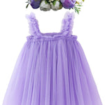 BGFKS Layered Tulle Tutu Dress for Toddler Girls,Baby Girl Rainbow Tutu Princess Skirt Set with Flower Headband.