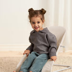 BabyBjörn Bouncer Balance Soft, Light Beige, Woven/Jersey, Tri-Fabric | 2-in-1 Adjustable Baby Bouncer Seat and Toddler Chair, Newborn to Toddler (8-29 lbs), 4 Positions, Lightweight & Portable