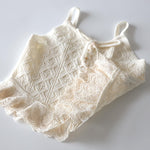 HOOLCHEAN Baby Girls Summer Thin Knit Wide Camisole Shirt Toddler Swing Top (White, 73: 6-12 Months)