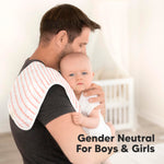 5-Pack Muslin Burp Cloths Baby Boy, Girl - Very Absorbent Baby Burp Cloth Rags, 8-Layers Viscose Derived from Bamboo Cotton Muslin Towel, Super Soft Spit Up Rags, No Shrink Washcloths (Sweet Charm)