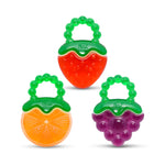 RaZbaby Fruit Koolers 3-Pack Koolers Water-Filled Teethers – Fun Fruit-Inspired Cooling Relief for 3M+ | Safe, BPA-Free Teether That Soothes Tender Gums
