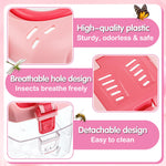 Biubee Bug Catcher for Kids - Sturdy Kid Bug Catching Kit Gifts with Butterfly Net Collector Insect Catcher Tweezer, Pink Kids Bug Habitat Outdoor Explorer Kit for Girls Age 3 4 5 6 7 8, 8Pcs, Pink
