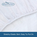 Queen Mattress Protector Waterproof Cover Absorbent Fitted Sheet up - 18'' Deep Pocket Mattress Cover Queen Size Bed Sheets, Terry Machine Wash Protection Mattress Protector