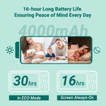 Baby Monitor with Camera and Audio,6" IPS Screen Baby Camera Monitor with 30H Battery,1000ft Range,Night Vision,Baby Monitor No WiFi,2-Way Talk & 150 Languages Support(Ideal for Home & Travel)