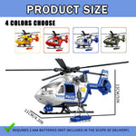 RANHANGQI 15" Rescue Helicopter Toy Light and Sound Rescue Vehicles Toys for Kids Aged 3 Toddler Kids Boys Gifts (Police Helicopters)