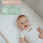 Fodoss Baby Bassinets Bedside Sleeper - All Mesh Bedside Bassinet with Wheels, 7 Height Adjustable Baby Bassinet for Infants, Beige