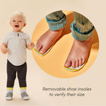 Ten Little First Walker Baby Shoes & Toddler Shoes for Boys & Girls - Lightweight, Breathable Cotton Baby Walking Shoes - Non-Slip, Wide-Feet Walking Shoes for Babies - Heather Gray, Size 3
