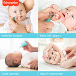 Smart Care Fisher-Price 6-Piece Baby Healthcare Kit, Newborn Essentials, Baby Gift Set, Includes Medicine Dispensers, Aspirator, Baby Nail Clippers, Baby Thermometer