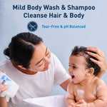 CeraVe Baby Wash & Shampoo, Fragrance, Paraben, & Sulfate Free Shampoo for Tear-Free Baby Bath Time, 8 Ounce