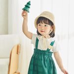 pureborn Baby Girls Straw Sun Hat Wide Brims Bucket Hat Sun Protection with Straps for Infant Girls 6-24 Months Khaki