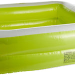 Intex Square Inflatable Kids Pool, 34 x 34 x 10 inches, Pink and White, 15 Gallon