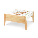 Melissa & Doug Kids Furniture Wooden Art & Activity Table with Bins Wooden Kids Activity Table, with Storage