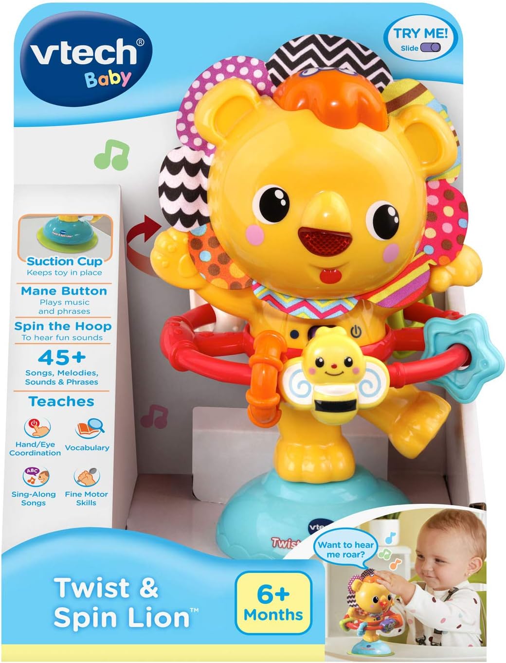 VTech Twist and Spin Lion, Yellow