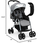 Jeep Unlimited Reversible Handle Stroller, Grey Tweed